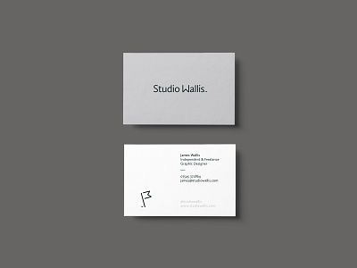 Studio Wallis - Business Cards branding business cards design grey identity logo minimal stationery vector