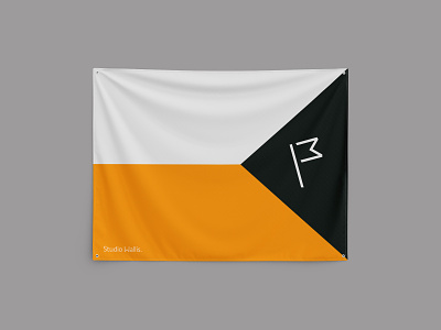 Studio Wallis - Flag advertising angles branding colour design flag identity logo marketing minimal