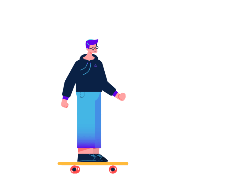 Skateboarding !!! after effects animation 2d design illustration introduction motion