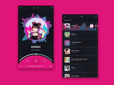 Music App Design design dribbble mobile mobile ui ui