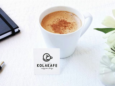 Kolakafe Sign card Design branding branding brand identity business card mockups coffee logo coffee shop logo design food and beverages graphic design logo logo design logobranding packaging design visual identity