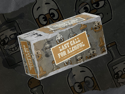 Last Call For Alcohol Packaging Mockup alcohol alcohol packaging board game card card game drinking drinks game