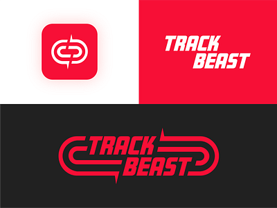 TrackBeast First Look app icon beast branding fitness logo logodesign running running app track track and field tracking app typography