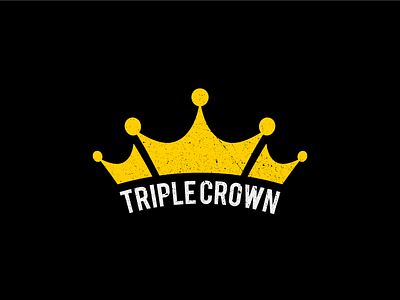 "Triple Crown" Logo Design crown triple