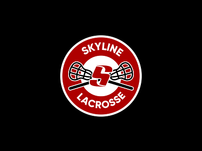 Skyline Lacrosse Bumper Sticker Design badge badgedesign bumper sticker lacrosse logo skyline