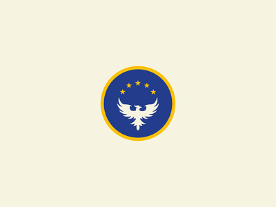 'The Azure Phoenix' Logo Design azure eu europe european union logo phoenix