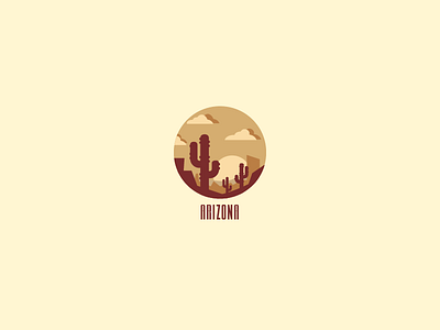 'Arizona' Badge Logo / Icon arizona badge badge logo icon vintage wild west