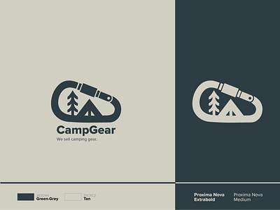 'CampGear' Brand Identity brand brand and identity campgear camping gear styleguide