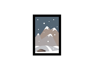 "Wintertime" Flat Illustration christmas flat flat design illo illustration material winter winter is coming wintertime
