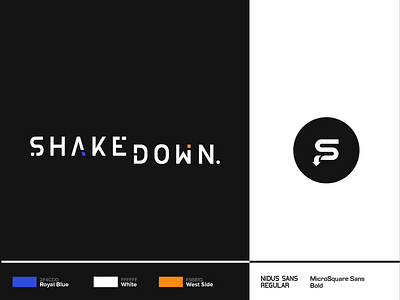 Shakedown Branding Identity anime branding loo shakedown shooter game typography