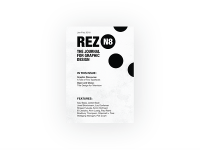REZN8 - Typographic Poster