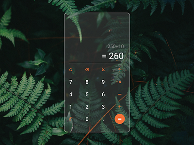 Calculator | Glass Morphism