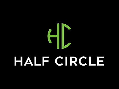 Half Circle circle flat half circle icon logo logo concept logo design minimal simple logo typography ui