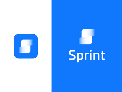 Sprint app design app icon app ui branding energetic gradient letter s lettering logo minimal shape sharing speed sprint vibrant