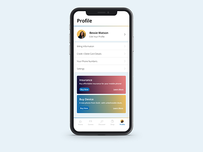 User Profile dailyui dailyui 006 profile page ui