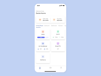 Change Humidity Interaction clean design flat interaction motion ui ux