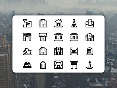 Building and Landmark Icons