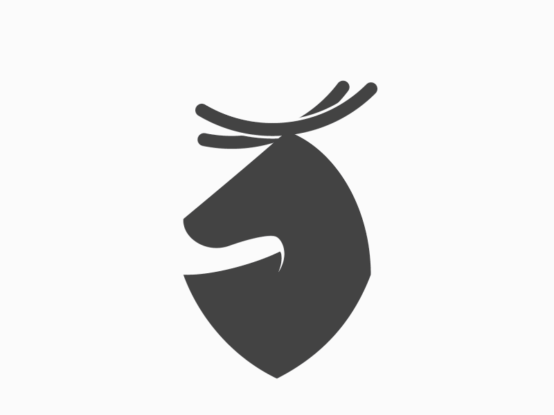 Oh My DEER! animal animallogo animation app branding clean deer design flat gif icon identity illustration illustrator logo minimal typography vector