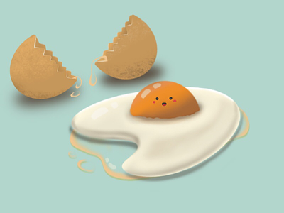 Eggies brown cuties egg eggies illustration procreate vector
