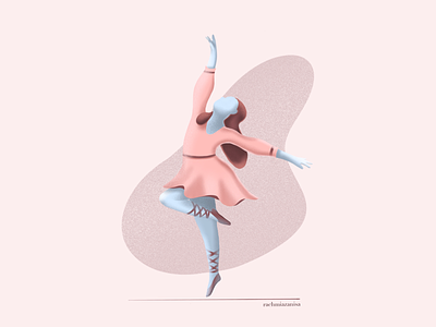 ballerina 💃 ballerina character human icon illustration procreate vector