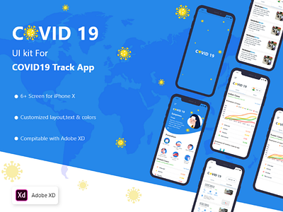 Covid 19 tracker App UI design coronavirus covid covid19 covid19tracker tracker ui uidesign
