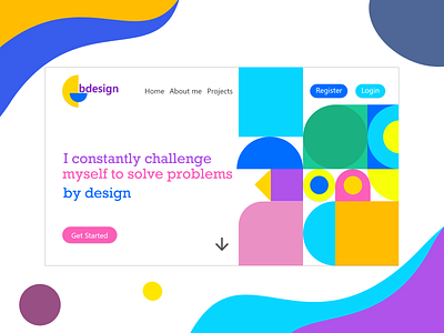 Landing Page UI(bdesign) app appui bdesign branding design ui uidesign