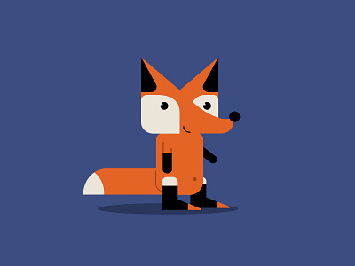 character design- Fox character flat design fox illustraion mascot design vector art