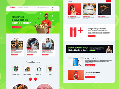 Grocery Delivery Website UI/UX Design