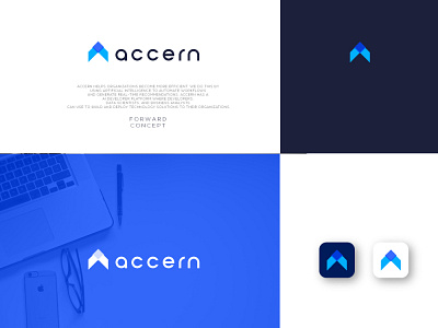 Forward concept based logo a icon a letter logo a monogram creative a letter forward concept forward concept logo