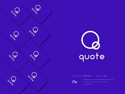 Quote logo concept abstract abstract art app icon branding concept creative logo designer gradient logo mark marketing modern logo monogram q letter q logo quiz