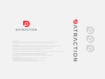 Datraction logo branding creative design creative logo graphic deisgn icon illustration illustrator letter d letter d logo logo logo design logodesign modern logo typography