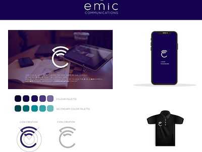 E and C letter based Emic communication icon creative design design graphic deisgn icon illustration