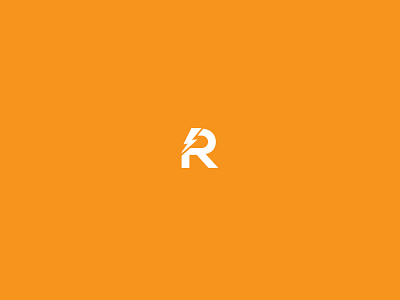 Letter R creative design icon illustration logo design typography