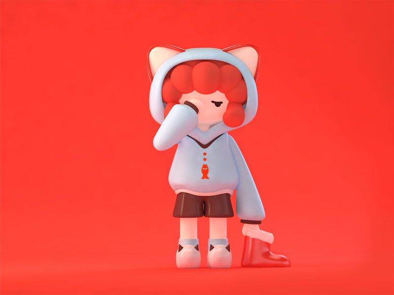 sleepyhead hhh c4d design