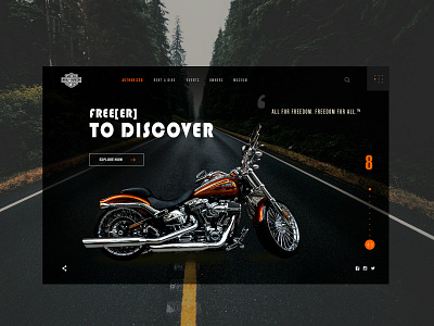 Moto shot design ui ux vector web