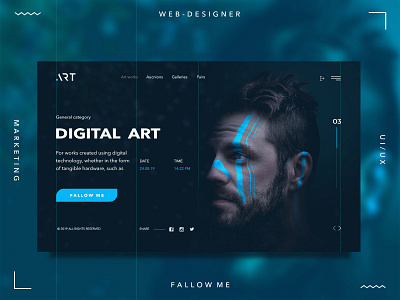 Art digital shot design designer typography ui uidesign uiux ux web webdesign website
