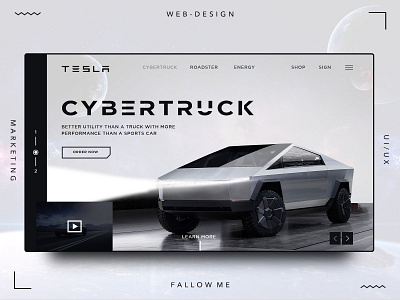 Tesla cybertruck shot