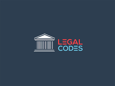 LEGAL CODES barcodes color lawyer lineart minimal monogram