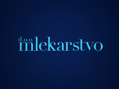 Logo for Mlekarstvo blue cheese dairy logo milk mlekarstvo