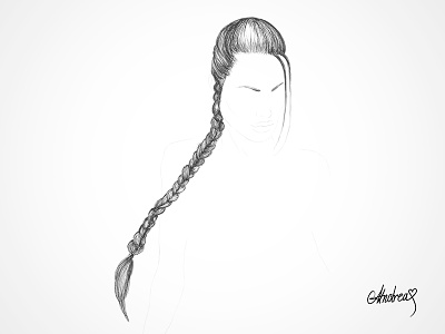 Lara's Hair character croft film hair lara long braid portrait power profile raider tomb woman
