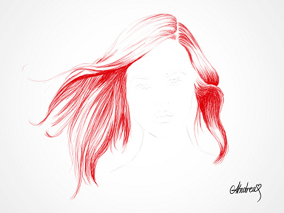 Wind In My Hair hair hairstyle portrait red redhair wind woman