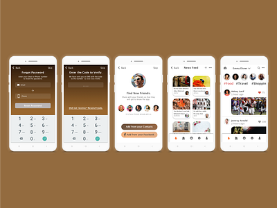 Chat App For Mobile - Part 2 app design graphicdesign sketch typography ui uidesign ux uxdesign webdesign