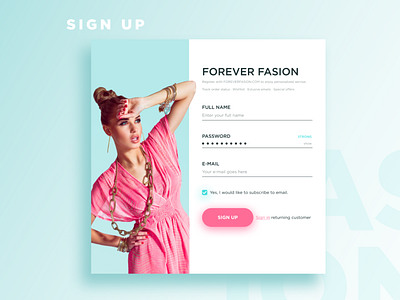 Sign Up Card UI Design app design graphic design signup ui ux