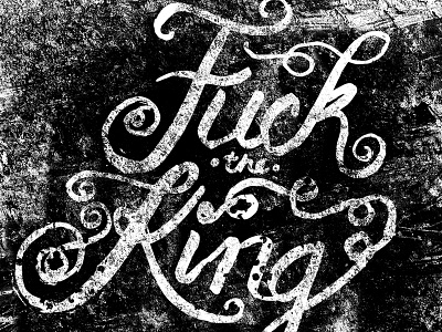 Fuck the King game of thrones lettering
