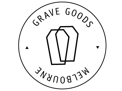 Grave Goods - stamp logo brandings grave goods logo