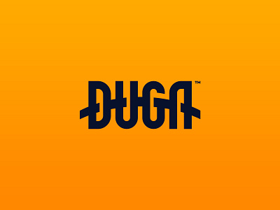 Duga logo brand identity branding design icon letter logo logodesign logotype mark typogaphy