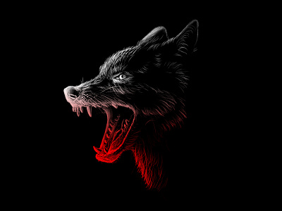 Predator Animals Project No.2 animal animals debut digital drawing digitalart digitalpaiting firstshot gradient illustration predators wildlife wolf