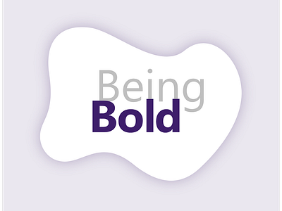 Being Bold clean design flat illustration minimal neat typography