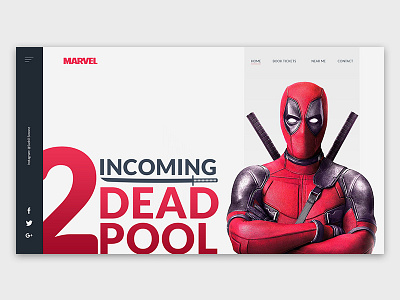 Landing Page Inspirition deadpool 2 marvel marvel studio super hero