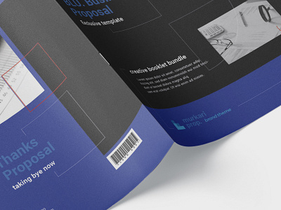 BLU. Proposal Editorial Layout | InDesign Booklet annual report brand business clean corporate creative identity indesign professional proposal